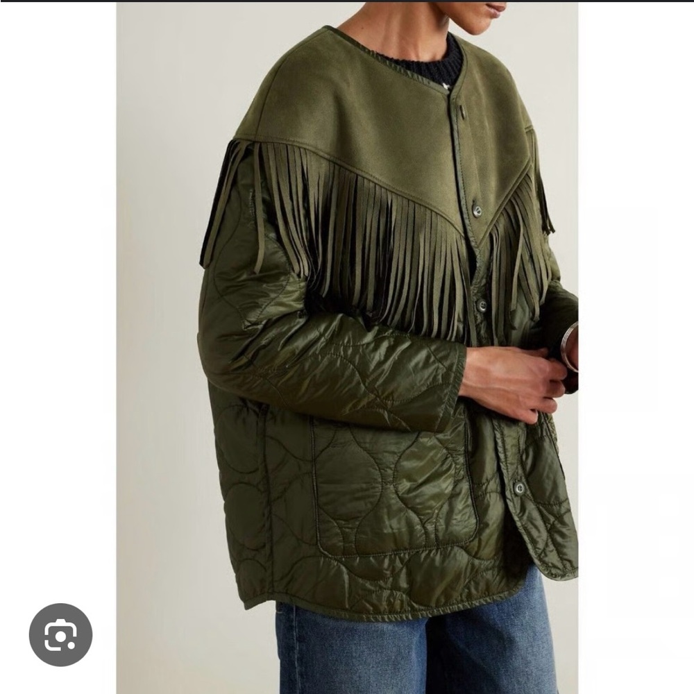 MOTHER FRINGE & QUILTED JACKET